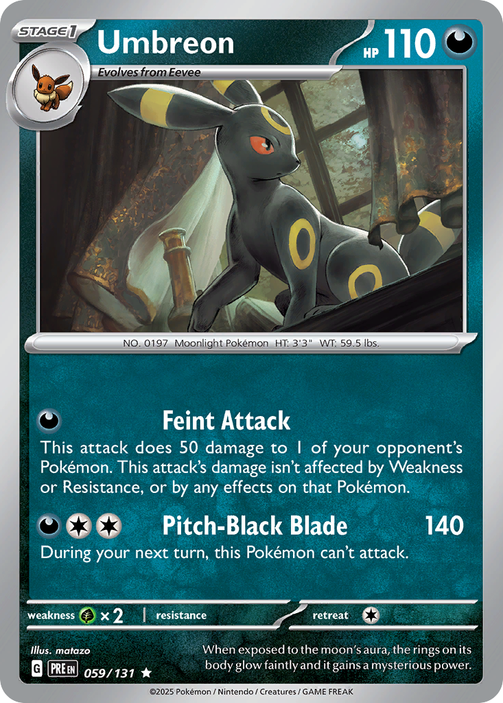 Prismatic Evolutions Holo Umbreon #059/131